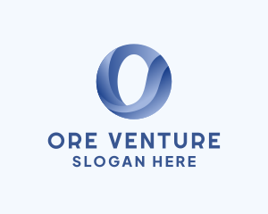 Business Wave Firm Letter O logo design