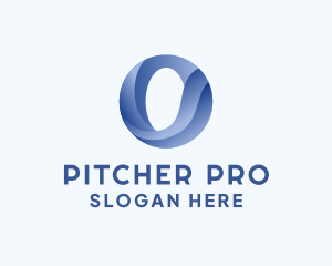 Business Wave Firm Letter O logo design