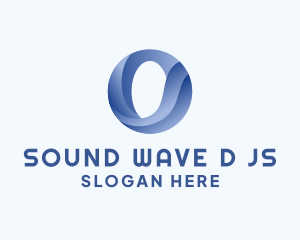 Business Wave Firm Letter O logo design