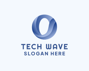 Business Wave Firm Letter O logo design