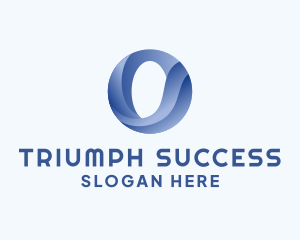 Business Wave Firm Letter O logo design