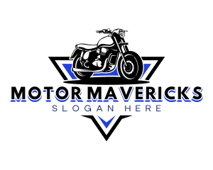 Motorbike Motorcycle Transport logo design