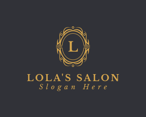 Luxurious Ornament Beauty Salon logo design