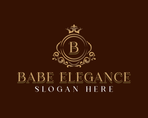 Elegant Crown Boutique logo design