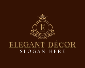 Elegant Crown Boutique logo design