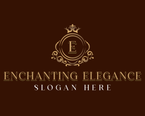 Elegant Crown Boutique logo design