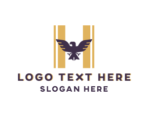 Eagle Falcon Letter H logo