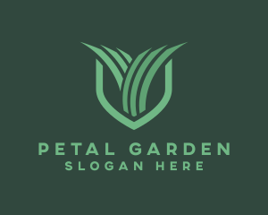 Green Grass Shield logo design