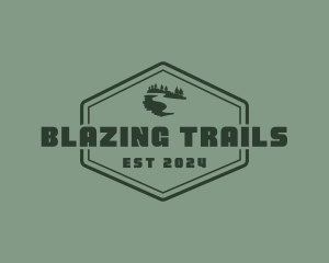 Outdoor Mountain Trail logo design