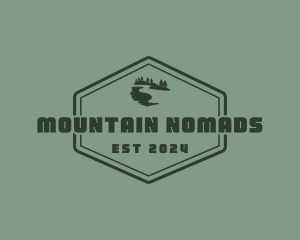 Outdoor Mountain Trail logo design