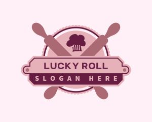 Toque Bakery Rolling Pin logo design