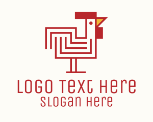 Red Maze Rooster  logo