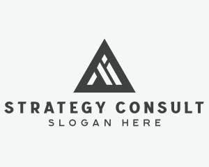 Triangle Consulting Letter M logo