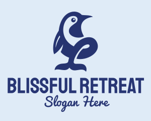 Blue Wild Penguin  Logo