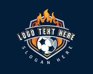 Soccer Fire Football logo