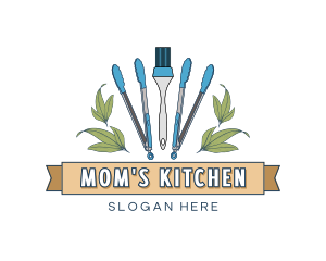 Kitchen Cooking Utensils logo design