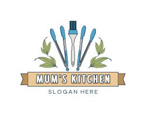 Kitchen Cooking Utensils logo design