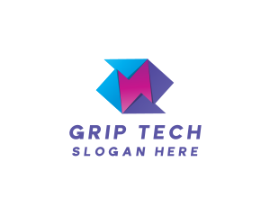 Origami Tech App logo design