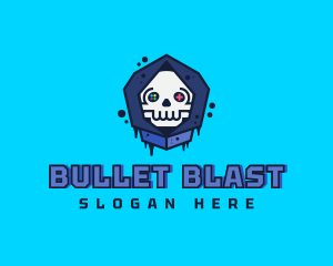 Gaming  Skull Gamer Avatar logo design