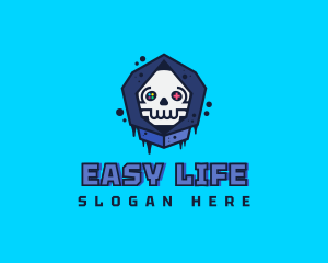 Gaming  Skull Gamer Avatar logo design