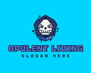 Gaming  Skull Gamer Avatar logo design