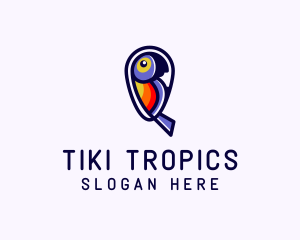 Tropical Parrot Wildlife logo design