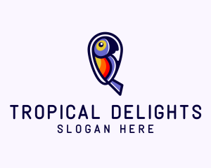 Tropical Parrot Wildlife logo design