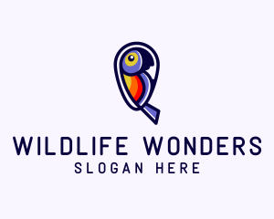 Tropical Parrot Wildlife logo design