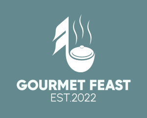 Music Gourmet Diner  logo design