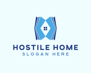 Blue Home School  logo design