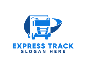 Blue Truck Express logo design