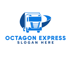 Blue Truck Express logo design