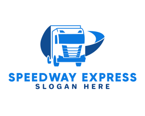 Blue Truck Express logo design