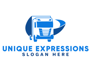 Blue Truck Express logo design