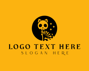 Scary Skeleton Cat logo