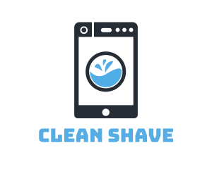 Cleaning Smart Phone App logo design