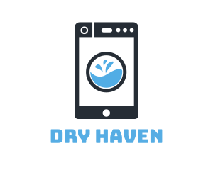 Cleaning Smart Phone App logo design