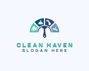 Housekeeper Sanitary Cleaning logo design