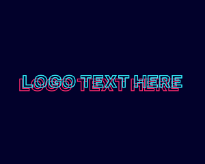 Glitch Neon Business logo