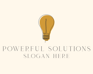 Electrical Incandescent Bulb logo design