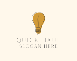 Electrical Incandescent Bulb logo design