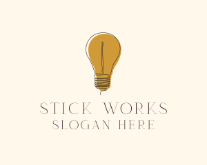 Electrical Incandescent Bulb logo design