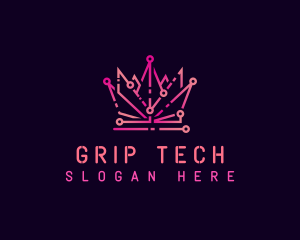 Cyber Tech Crown logo design