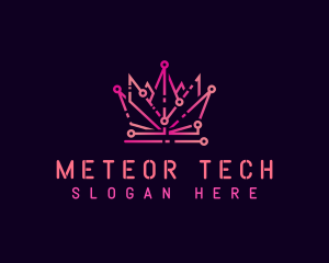 Cyber Tech Crown logo design