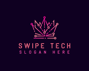 Cyber Tech Crown logo design