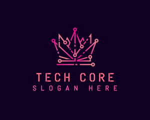 Cyber Tech Crown logo design