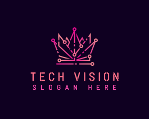 Cyber Tech Crown logo design