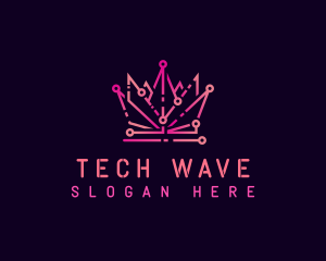 Cyber Tech Crown logo design