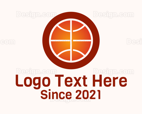 Gradient Basketball Sport Logo