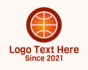 Gradient Basketball Sport logo